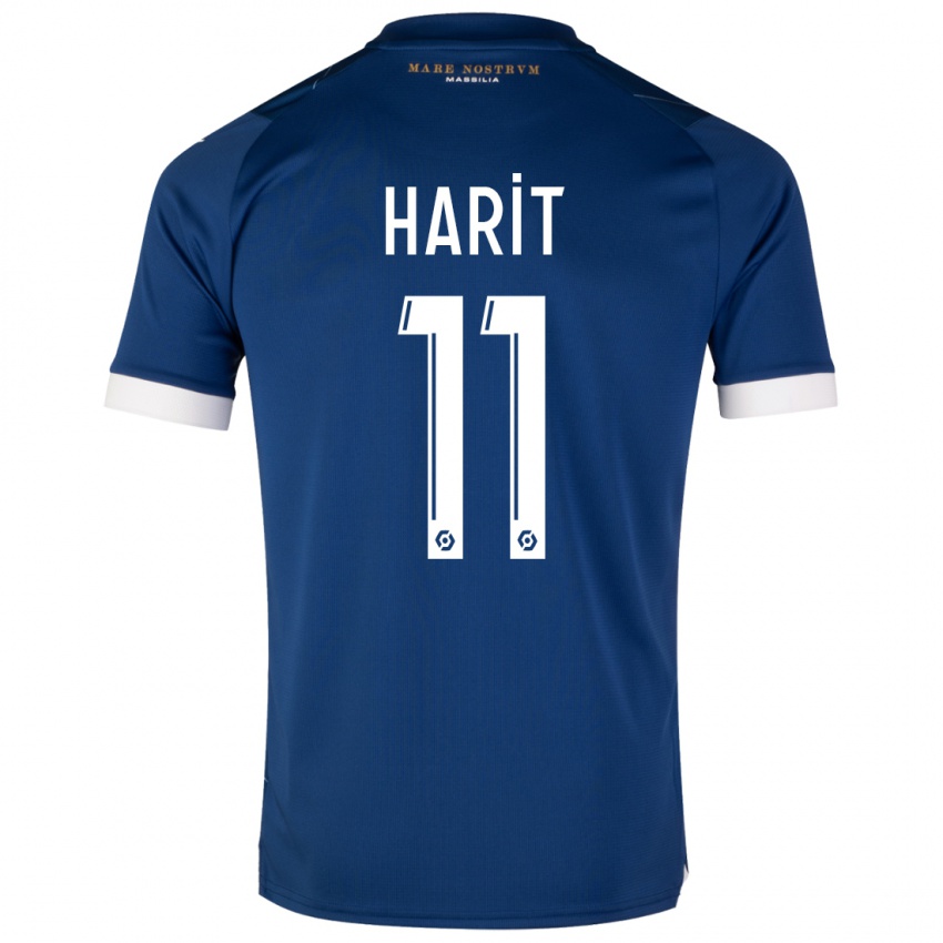 Herren Amine Harit #11 Dunkelblau Auswärtstrikot Trikot 2023/24 T-Shirt Schweiz