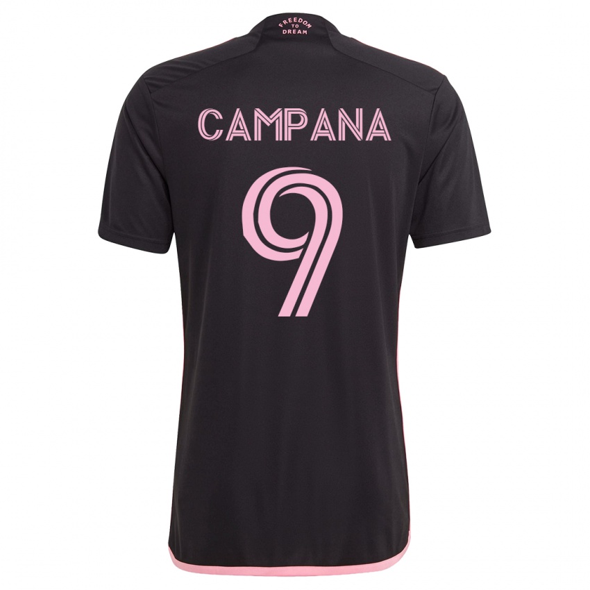 Herren Leonardo Campana #9 Schwarz Auswärtstrikot Trikot 2023/24 T-Shirt Schweiz
