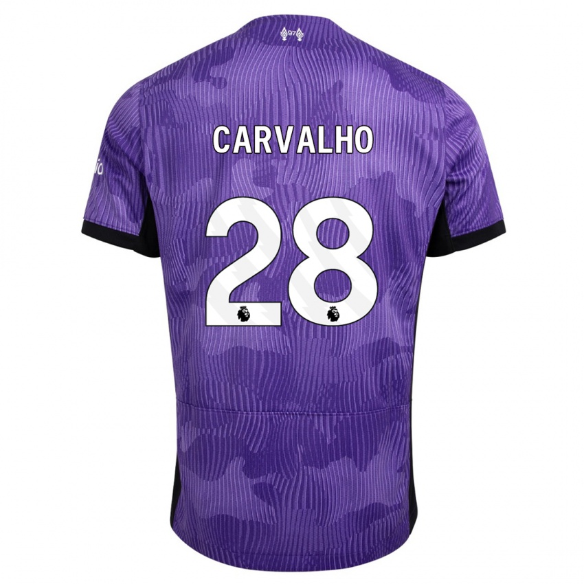 Herren Fabio Carvalho #28 Lila Ausweichtrikot Trikot 2023/24 T-Shirt Schweiz