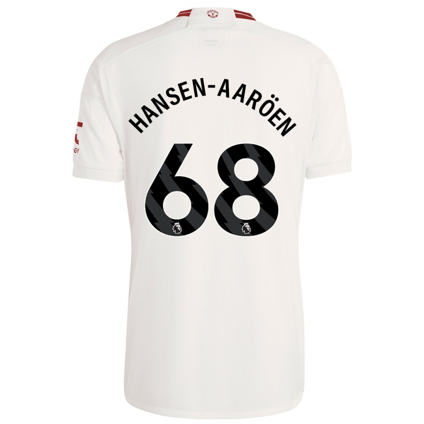 Herren Isak Hansen-Aaröen #68 Weiß Ausweichtrikot Trikot 2023/24 T-Shirt Schweiz