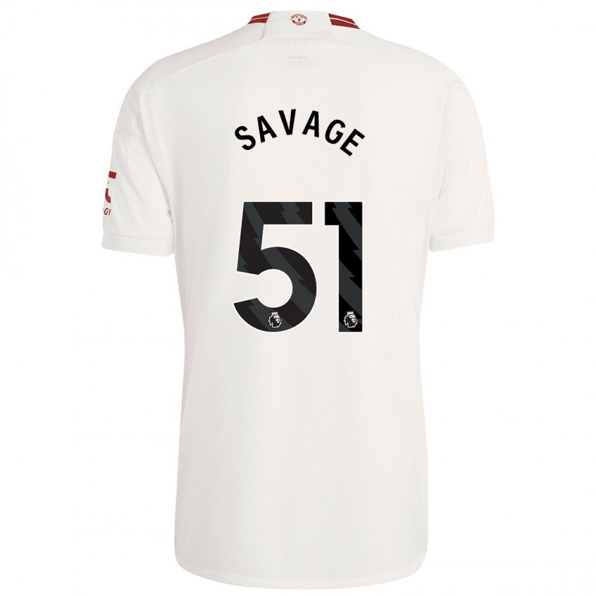 Herren Charlie Savage #51 Weiß Ausweichtrikot Trikot 2023/24 T-Shirt Schweiz