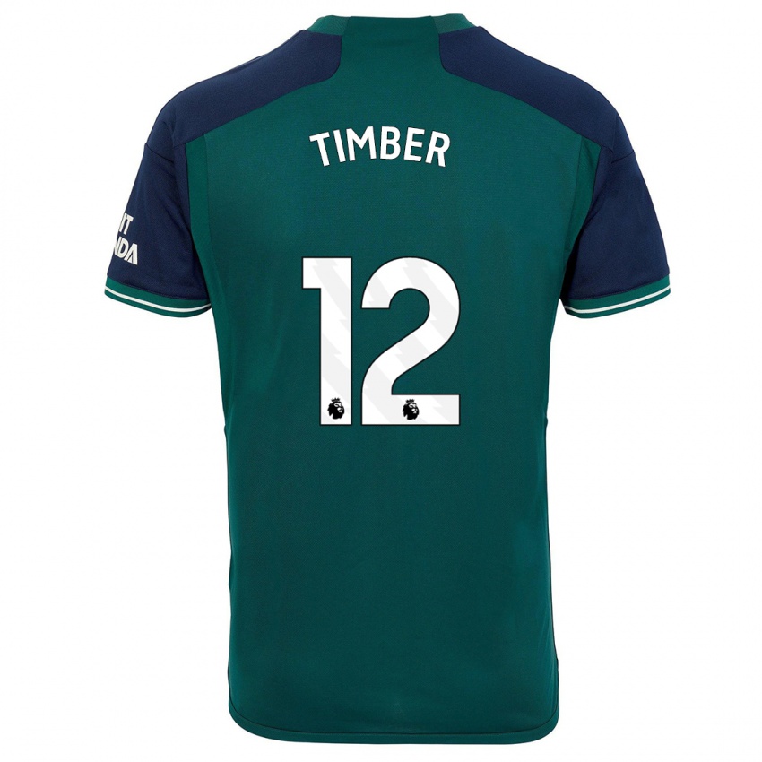 Herren Jurrien Timber #12 Grün Ausweichtrikot Trikot 2023/24 T-Shirt Schweiz
