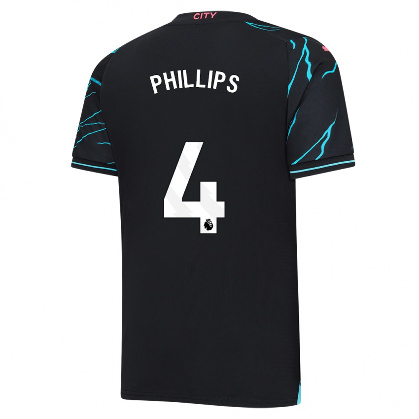 Homme Maillot Kalvin Phillips #4 Bleu Foncé Troisieme 2023/24 T-Shirt Suisse