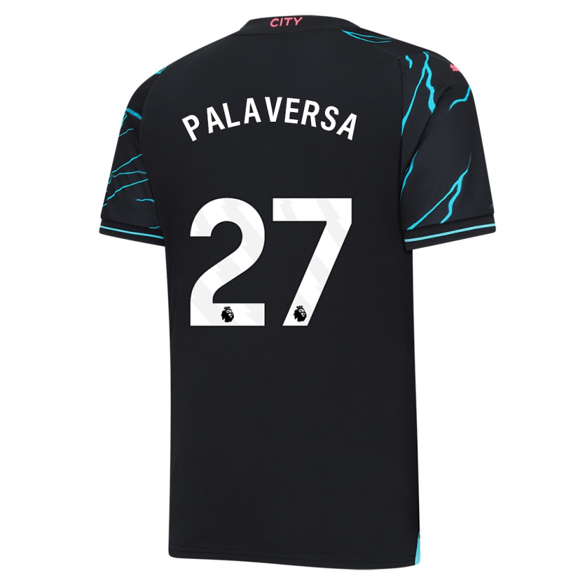 Herren Ante Palaversa #27 Dunkelblau Ausweichtrikot Trikot 2023/24 T-Shirt Schweiz