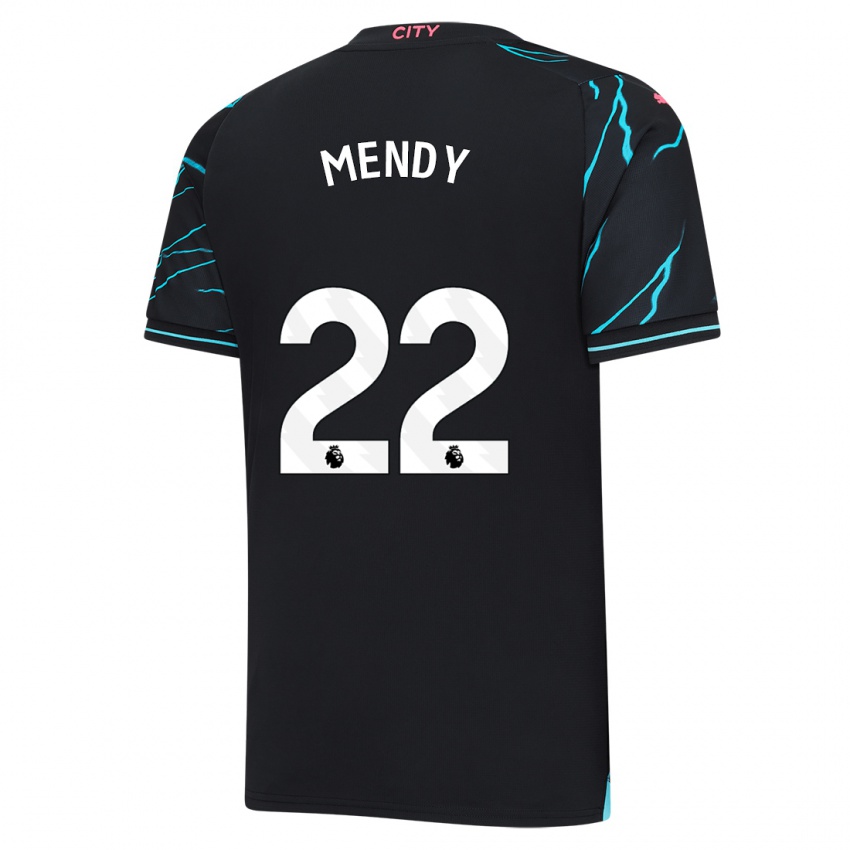 Herren Benjamin Mendy #22 Dunkelblau Ausweichtrikot Trikot 2023/24 T-Shirt Schweiz