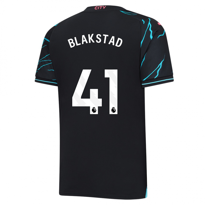 Herren Julie Blakstad #41 Dunkelblau Ausweichtrikot Trikot 2023/24 T-Shirt Schweiz