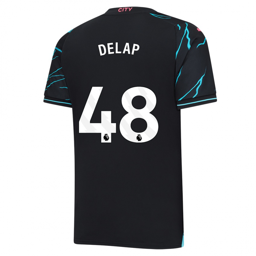 Homme Maillot Liam Delap #48 Bleu Foncé Troisieme 2023/24 T-Shirt Suisse