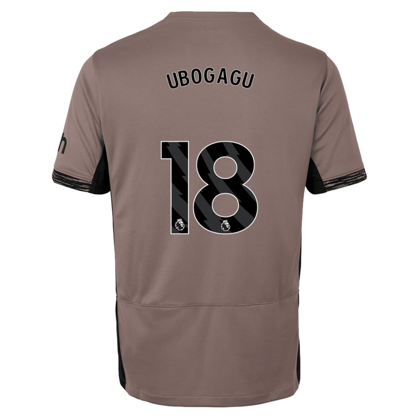 Herren Chioma Ubogagu #18 Dunkelbeige Ausweichtrikot Trikot 2023/24 T-Shirt Schweiz