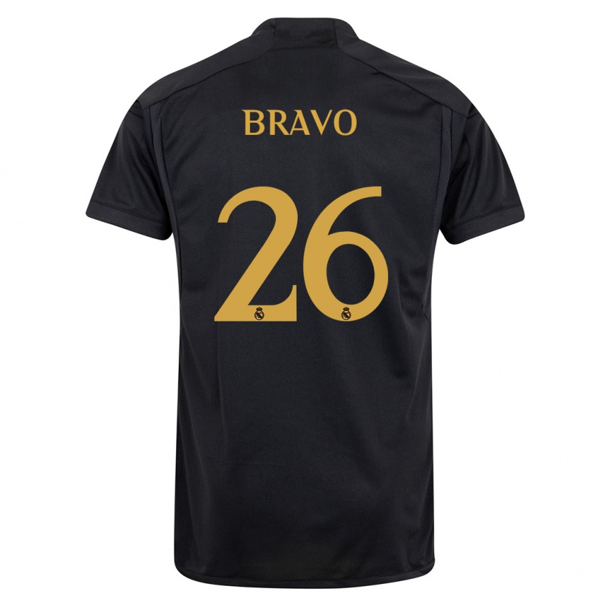 Herren Iker Bravo #26 Schwarz Ausweichtrikot Trikot 2023/24 T-Shirt Schweiz