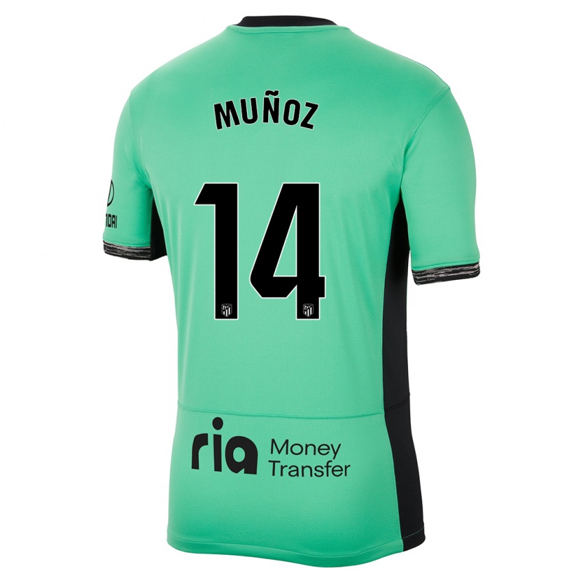 Herren David Muñoz #14 Frühlingsgrün Ausweichtrikot Trikot 2023/24 T-Shirt Schweiz