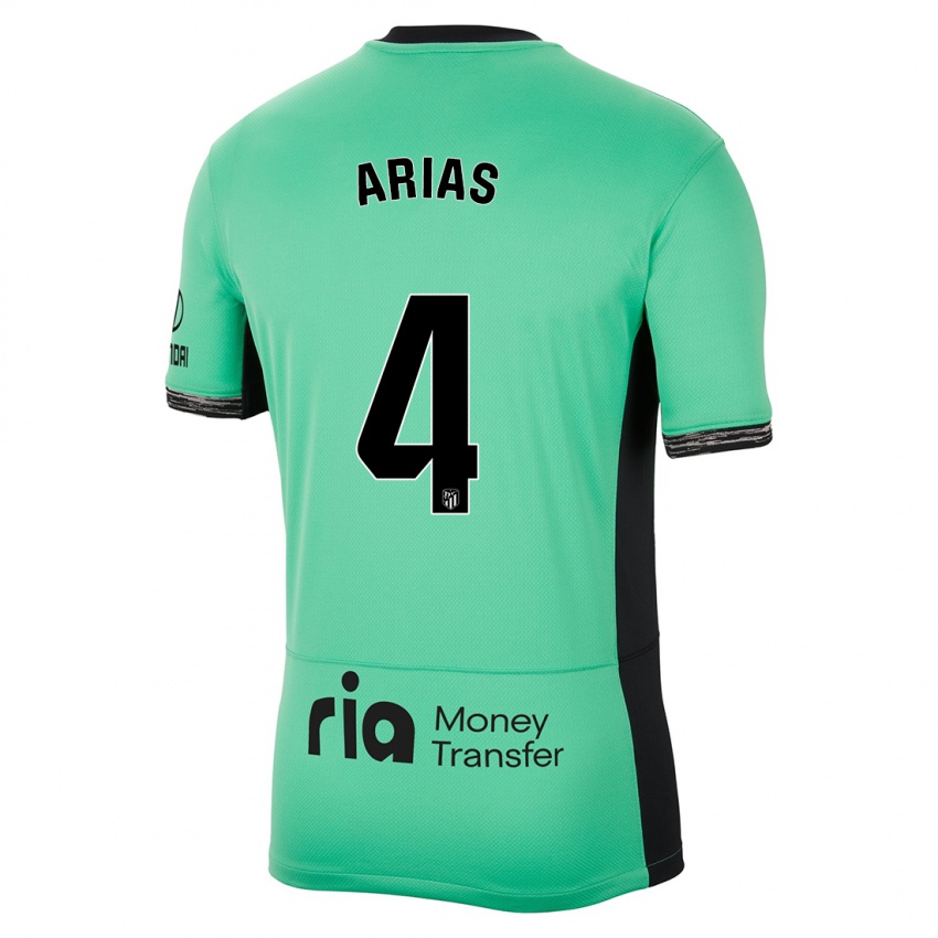 Homme Maillot Santiago Arias #4 Vert Printanier Troisieme 2023/24 T-Shirt Suisse