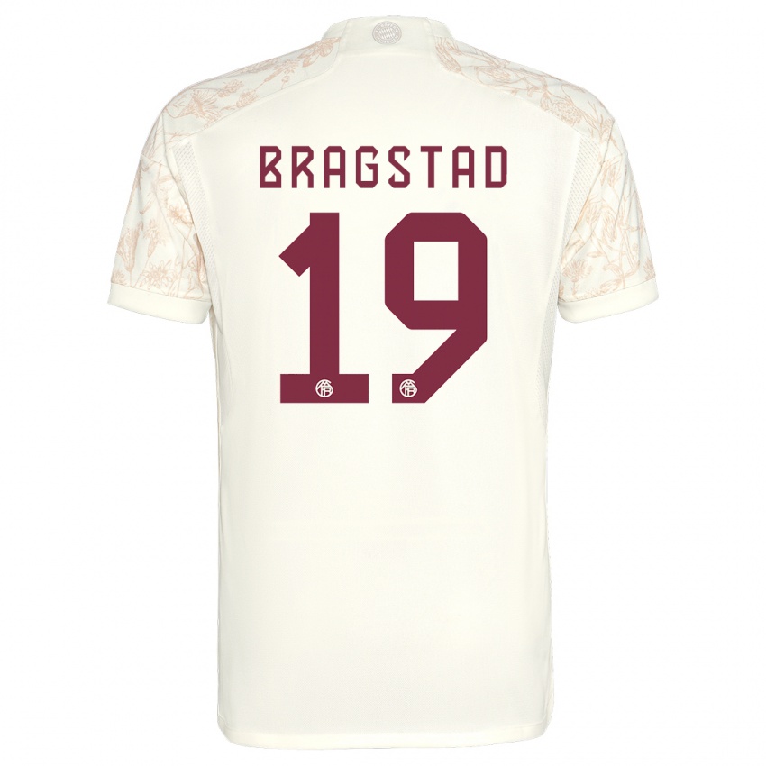 Homme Maillot Emilie Bragstad #19 Blanc Cassé Troisieme 2023/24 T-Shirt Suisse