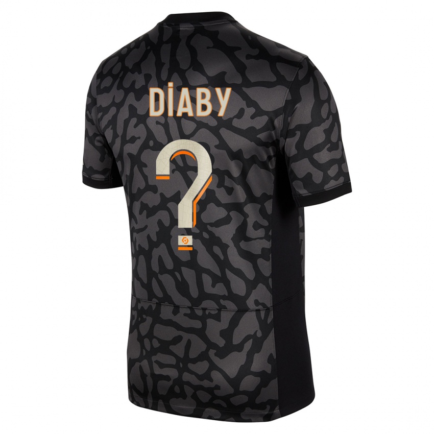 Herren Ibrahima Diaby #0 Schwarz Ausweichtrikot Trikot 2023/24 T-Shirt Schweiz