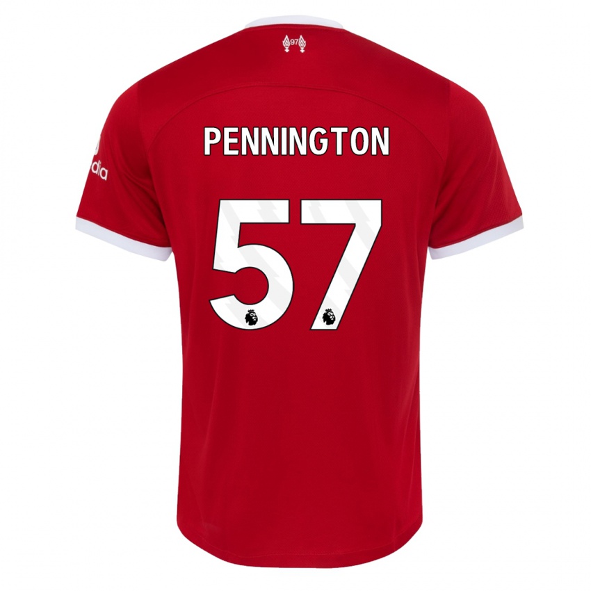 Femme Maillot Cody Pennington #57 Rouge Tenues Domicile 2023/24 T-Shirt Suisse