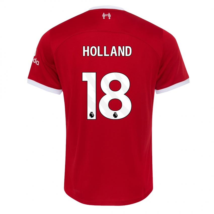 Femme Maillot Ceri Holland #18 Rouge Tenues Domicile 2023/24 T-Shirt Suisse