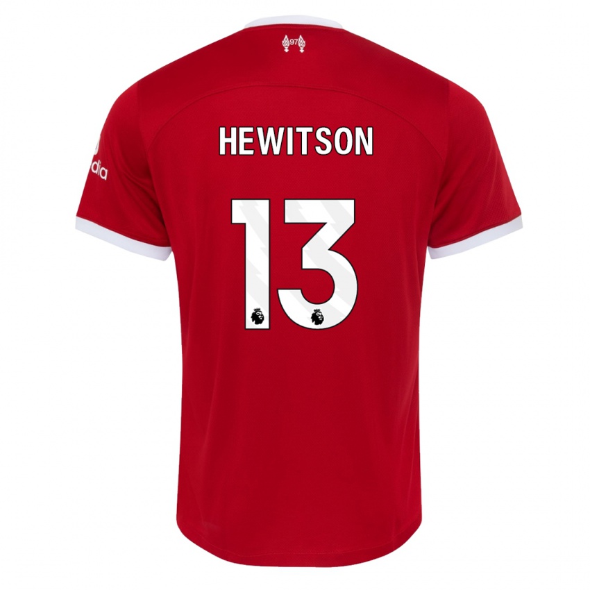 Damen Luke Hewitson #13 Rot Heimtrikot Trikot 2023/24 T-Shirt Schweiz