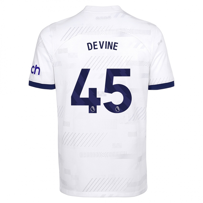 Damen Alfie Devine #45 Weiß Heimtrikot Trikot 2023/24 T-Shirt Schweiz