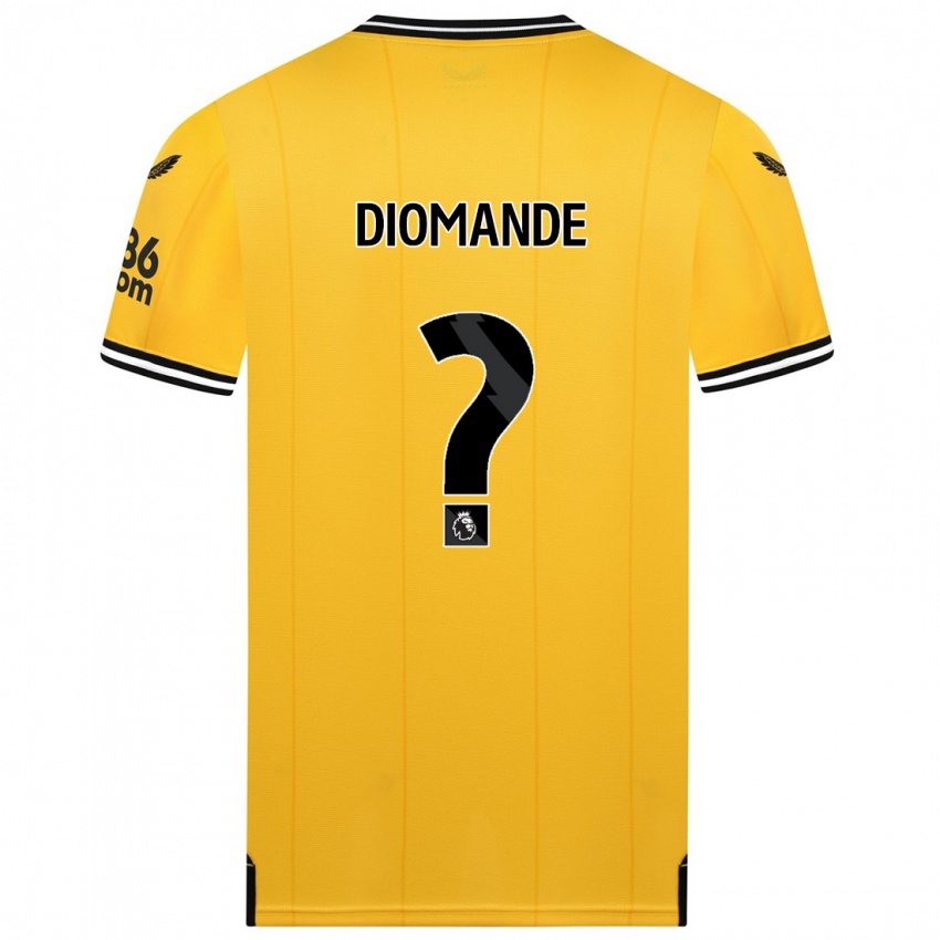 Damen Muhamed Diomande #0 Gelb Heimtrikot Trikot 2023/24 T-Shirt Schweiz