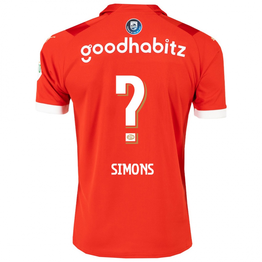Damen Jevon Simons #0 Rot Heimtrikot Trikot 2023/24 T-Shirt Schweiz