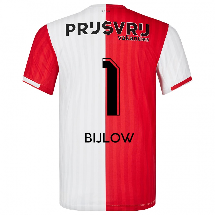 Damen Justin Bijlow #1 Rot-Weiss Heimtrikot Trikot 2023/24 T-Shirt Schweiz