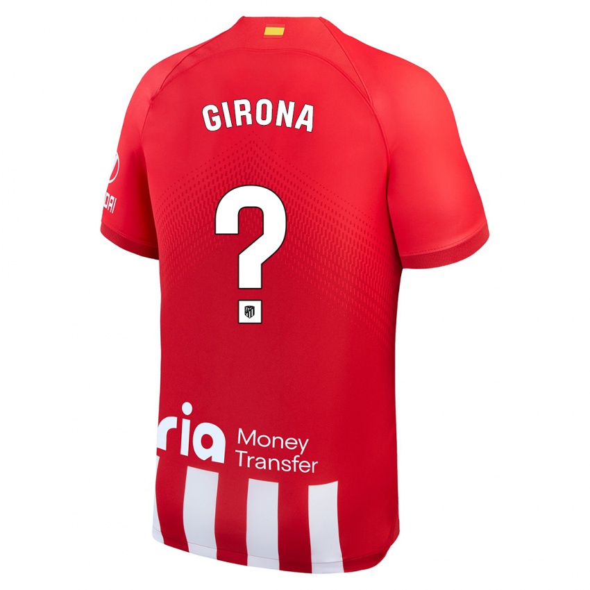 Damen Raúl Girona #0 Rot-Weiss Heimtrikot Trikot 2023/24 T-Shirt Schweiz