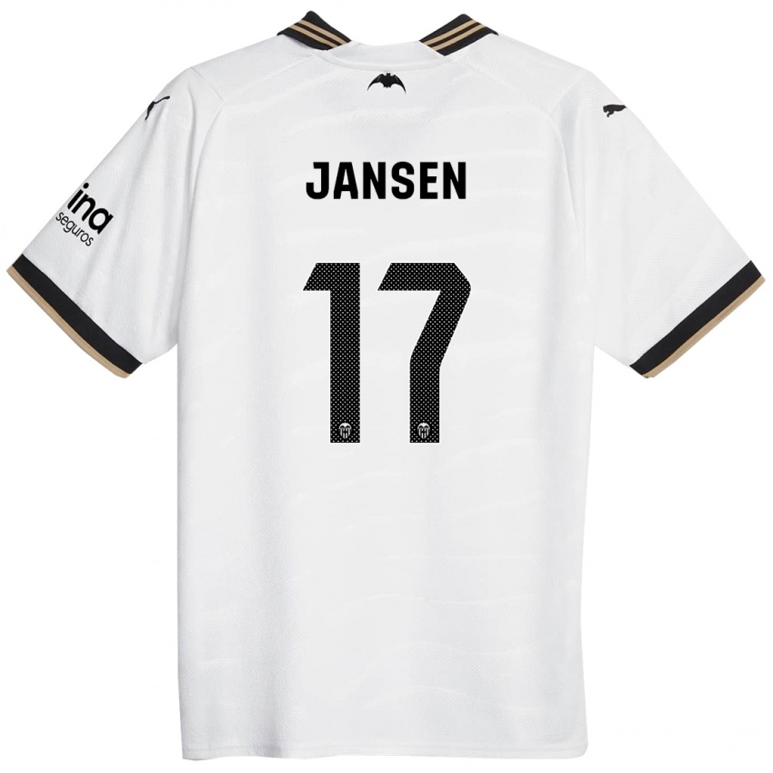 Damen Ellen Jansen #17 Weiß Heimtrikot Trikot 2023/24 T-Shirt Schweiz