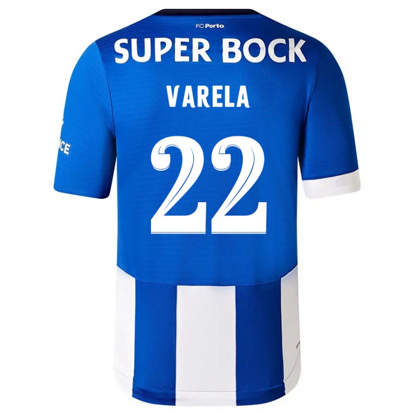 Damen Alan Varela #22 Blau Weiss Heimtrikot Trikot 2023/24 T-Shirt Schweiz