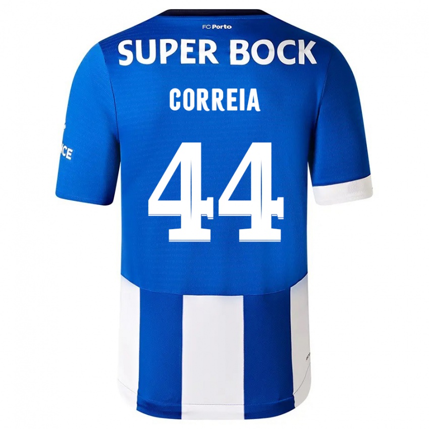 Damen Romain Correia #44 Blau Weiss Heimtrikot Trikot 2023/24 T-Shirt Schweiz