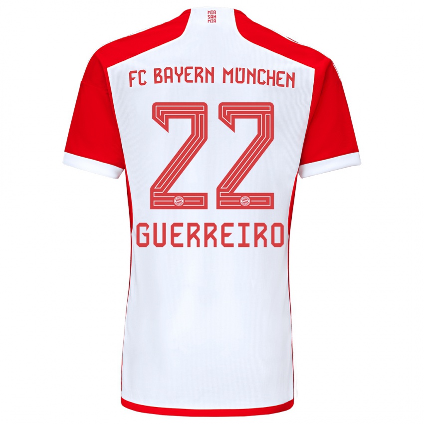 Damen Raphael Guerreiro #22 Rot-Weiss Heimtrikot Trikot 2023/24 T-Shirt Schweiz