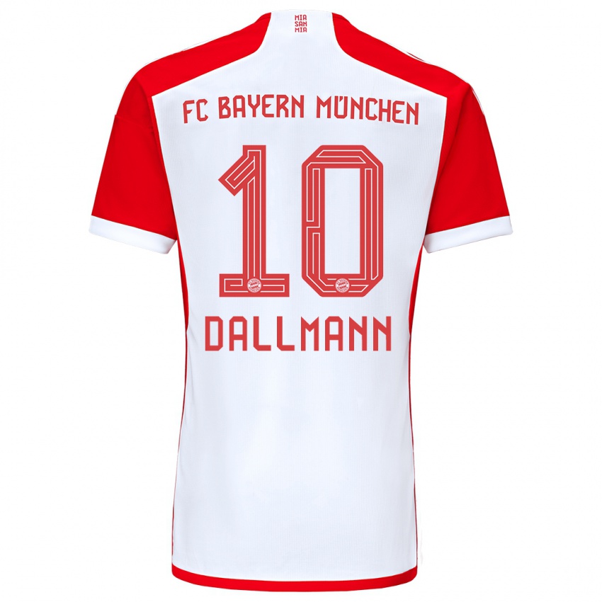 Femme Maillot Linda Dallmann #10 Rouge Blanc Tenues Domicile 2023/24 T-Shirt Suisse