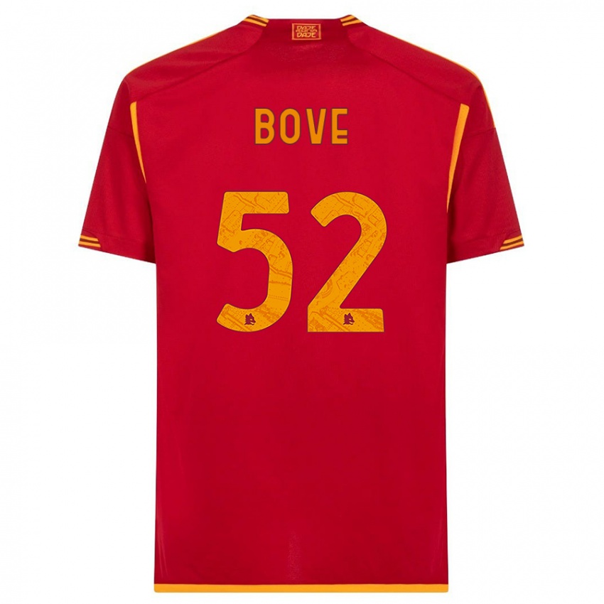 Damen Edoardo Bove #52 Rot Heimtrikot Trikot 2023/24 T-Shirt Schweiz