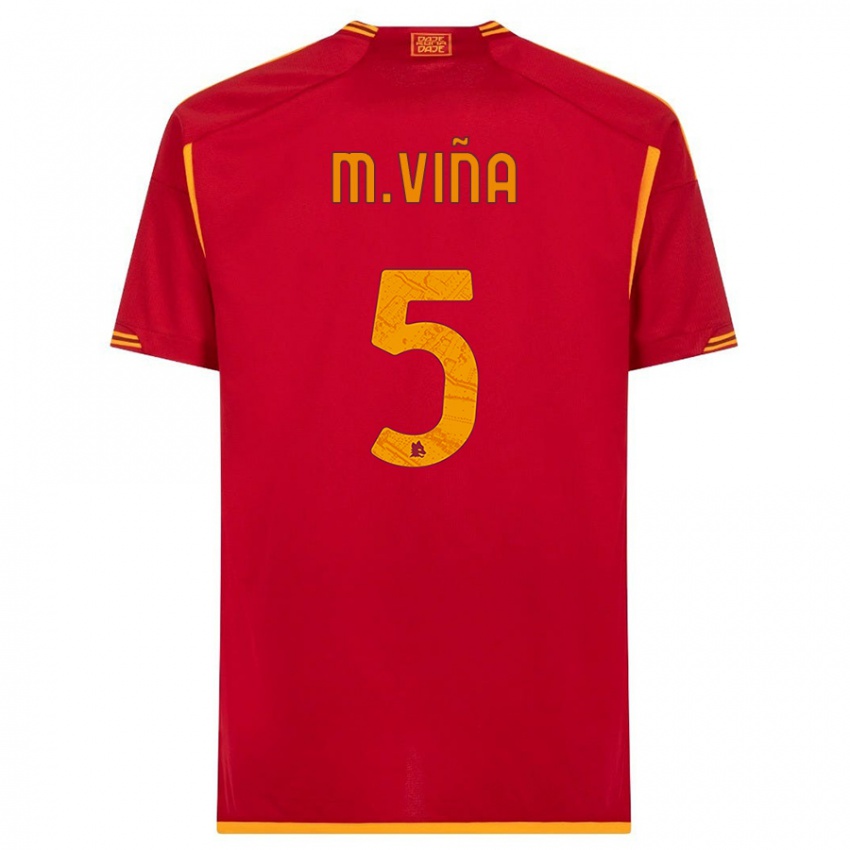 Damen Matias Vina #5 Rot Heimtrikot Trikot 2023/24 T-Shirt Schweiz
