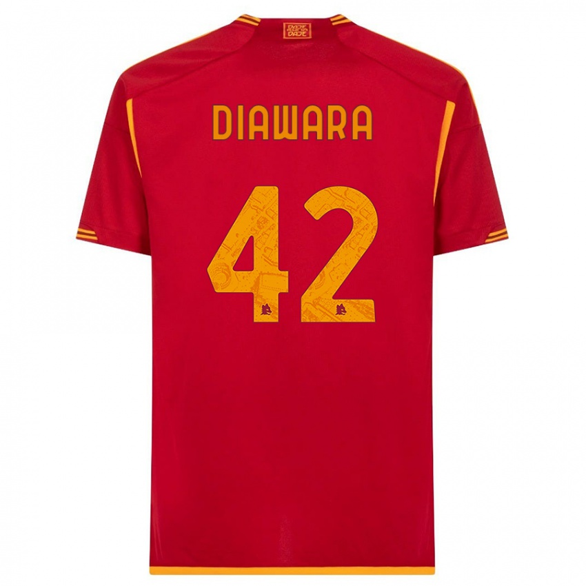 Damen Amadou Diawara #42 Rot Heimtrikot Trikot 2023/24 T-Shirt Schweiz