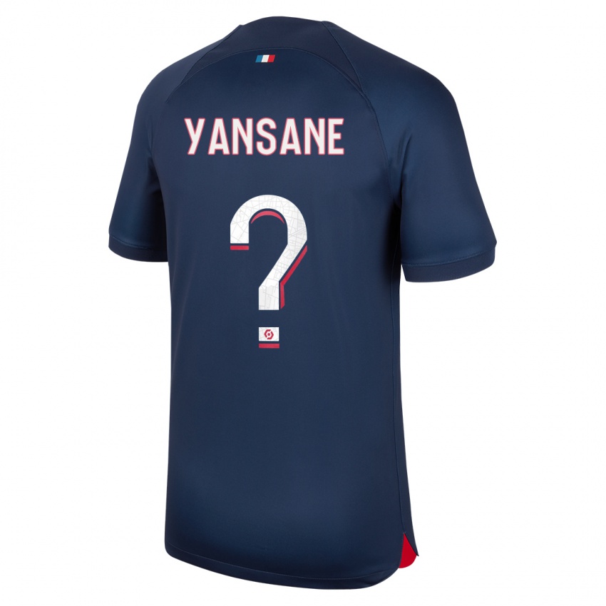 Femme Maillot Sekou Yansane #0 Bleu Rouge Tenues Domicile 2023/24 T-Shirt Suisse