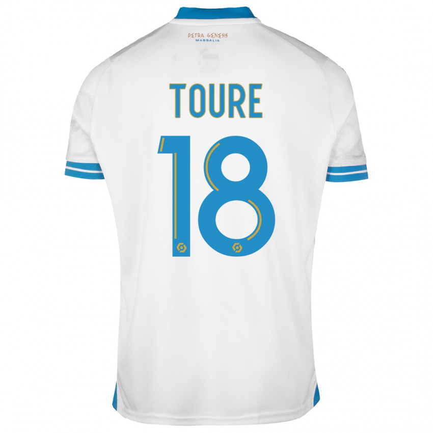 Damen Isaak Toure #18 Weiß Heimtrikot Trikot 2023/24 T-Shirt Schweiz