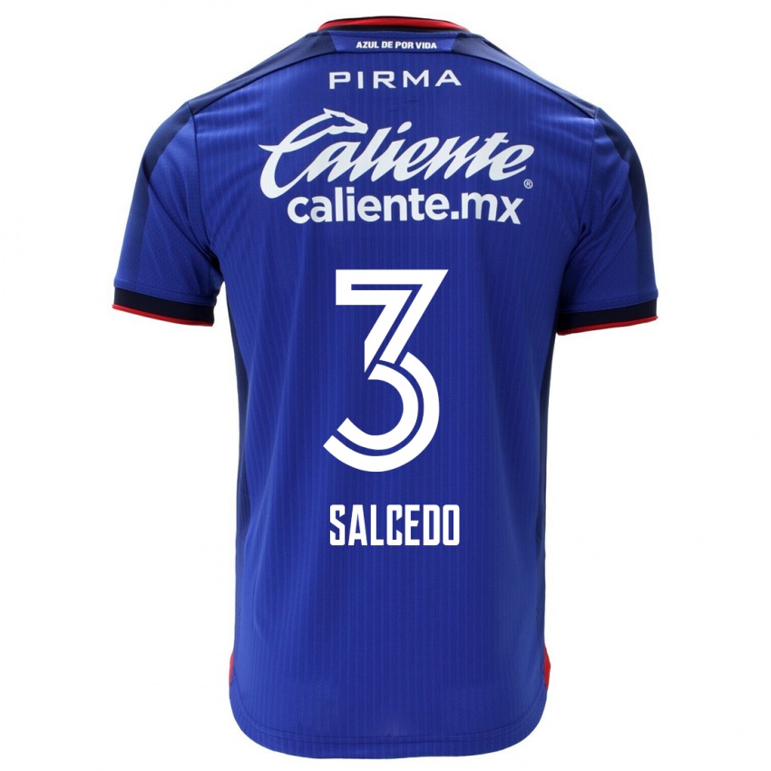 Damen Carlos Salcedo #3 Blau Heimtrikot Trikot 2023/24 T-Shirt Schweiz