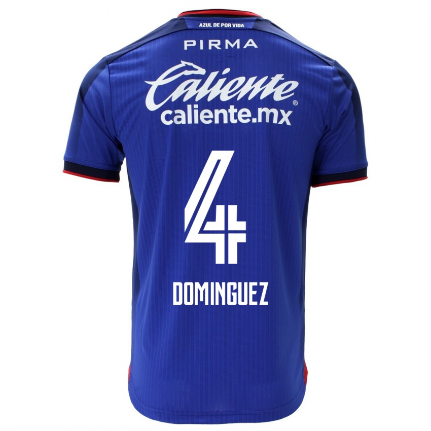 Damen Julio Cesar Dominguez #4 Blau Heimtrikot Trikot 2023/24 T-Shirt Schweiz