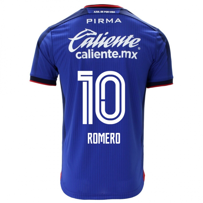 Damen Angel Romero #10 Blau Heimtrikot Trikot 2023/24 T-Shirt Schweiz