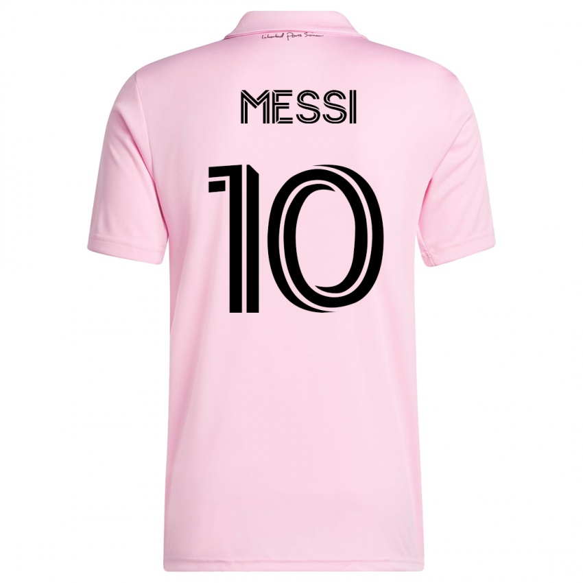 Damen Lionel Messi #10 Rosa Heimtrikot Trikot 2023/24 T-Shirt Schweiz