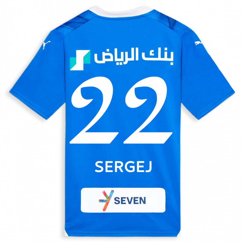 Damen Sergej Milinkovic-Savic #22 Blau Heimtrikot Trikot 2023/24 T-Shirt Schweiz