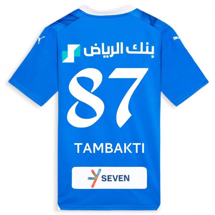 Damen Hassan Tambakti #87 Blau Heimtrikot Trikot 2023/24 T-Shirt Schweiz