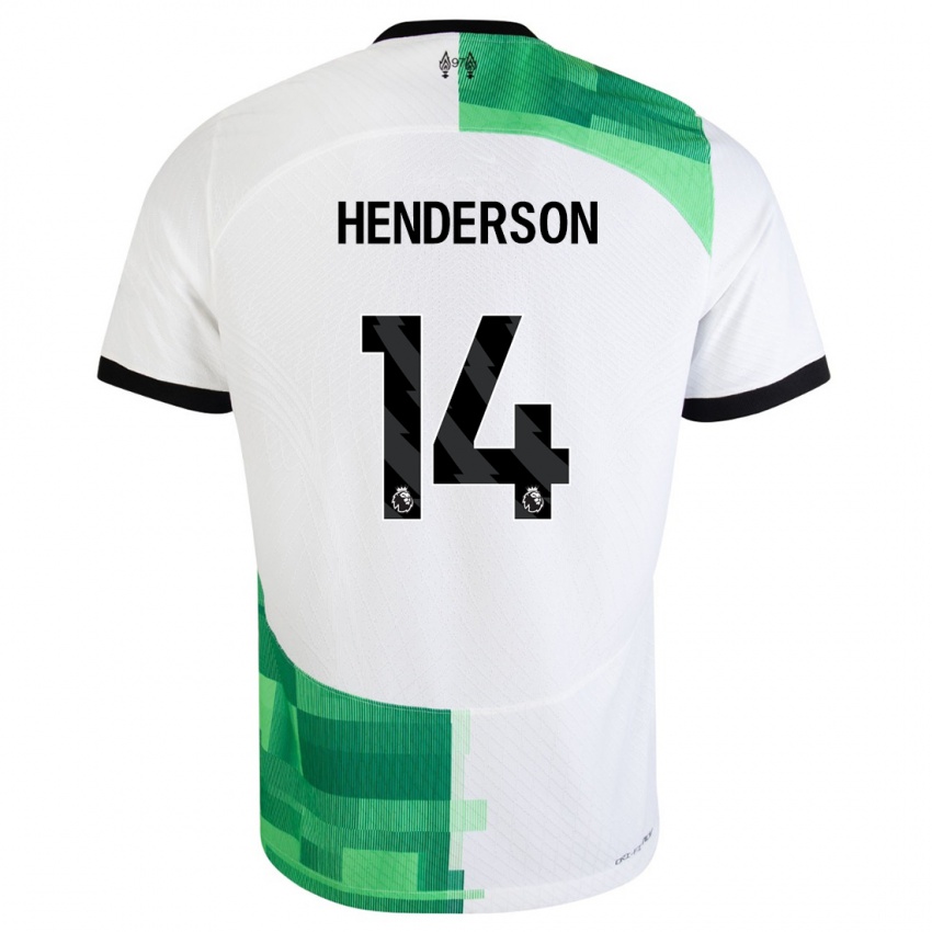 Damen Henderson #14 Weiß Grün Auswärtstrikot Trikot 2023/24 T-Shirt Schweiz