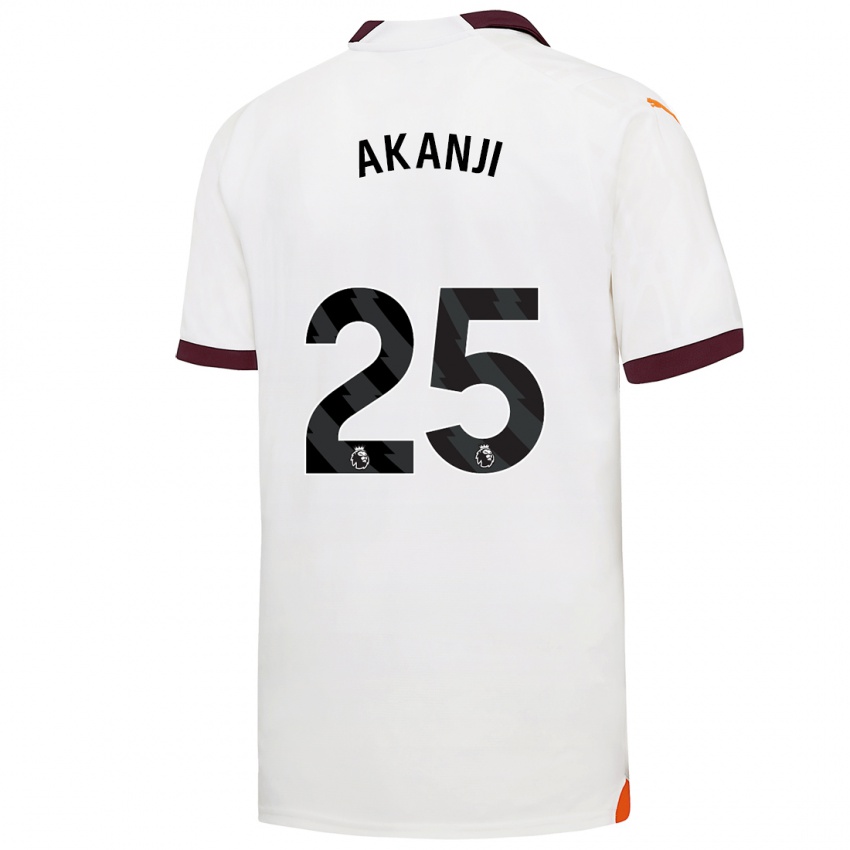 Damen Manuel Akanji #25 Weiß Auswärtstrikot Trikot 2023/24 T-Shirt Schweiz