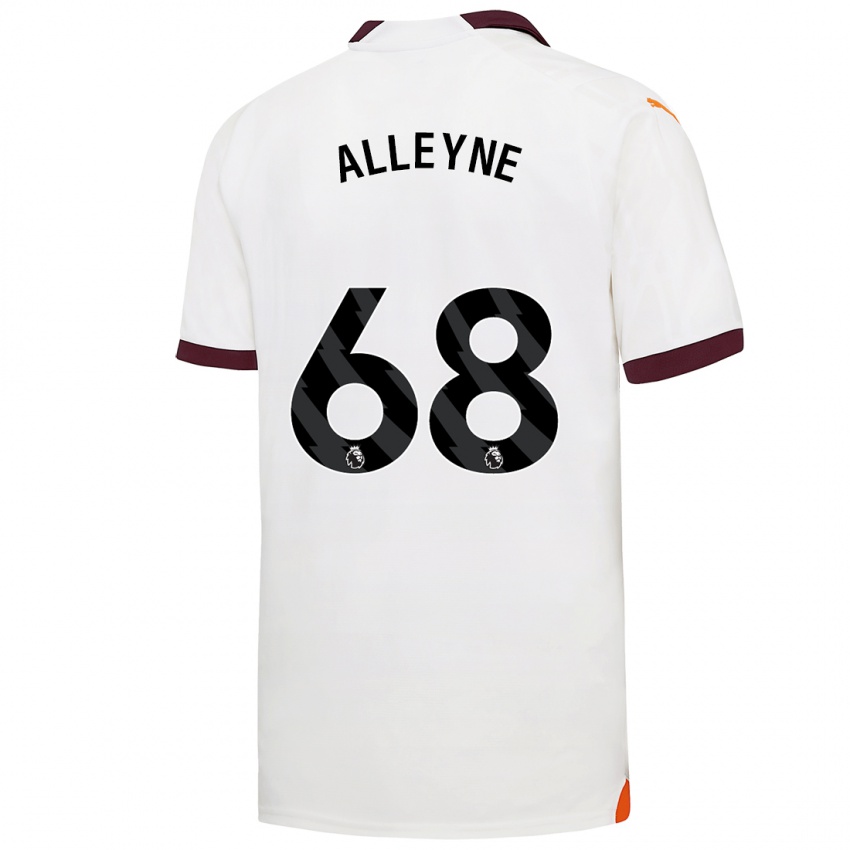 Femme Maillot Max Alleyne #68 Blanc Tenues Extérieur 2023/24 T-Shirt Suisse