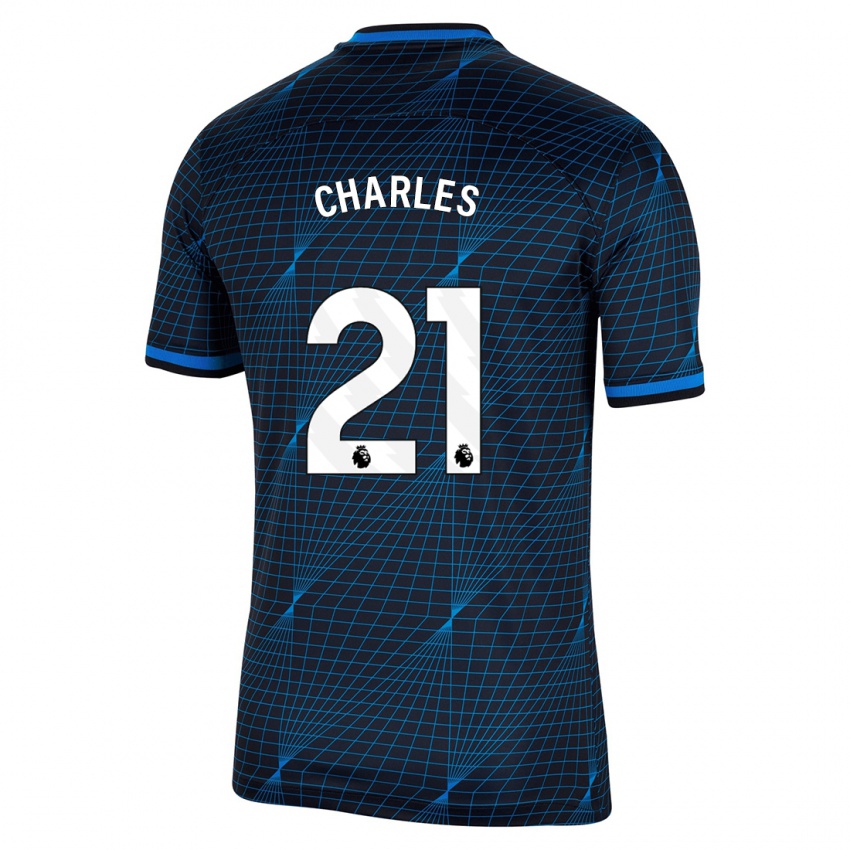 Damen Niamh Charles #21 Dunkelblau Auswärtstrikot Trikot 2023/24 T-Shirt Schweiz