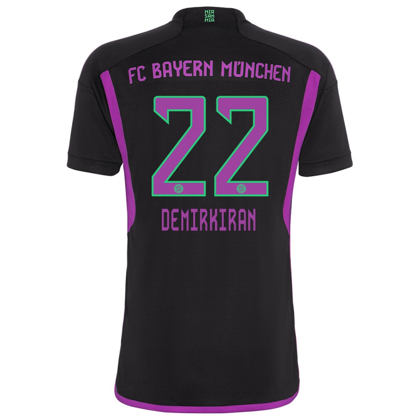 Femme Maillot Ediz Demirkiran #22 Noir Tenues Extérieur 2023/24 T-Shirt Suisse