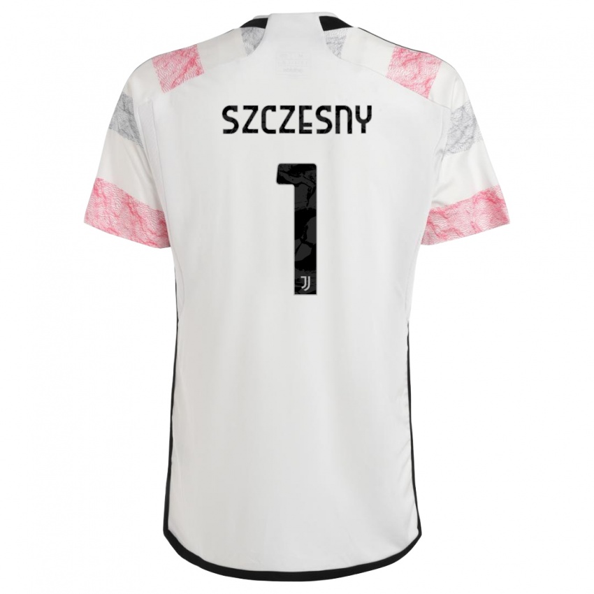 Damen Wojciech Szczesny #1 Weiß Rosa Auswärtstrikot Trikot 2023/24 T-Shirt Schweiz