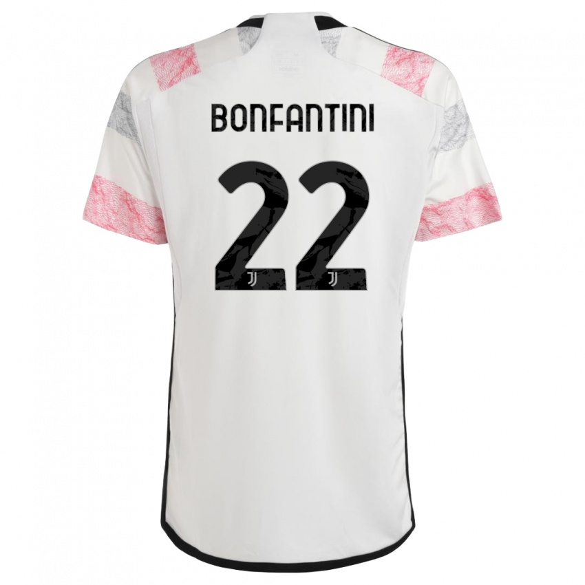 Damen Agnese Bonfantini #22 Weiß Rosa Auswärtstrikot Trikot 2023/24 T-Shirt Schweiz