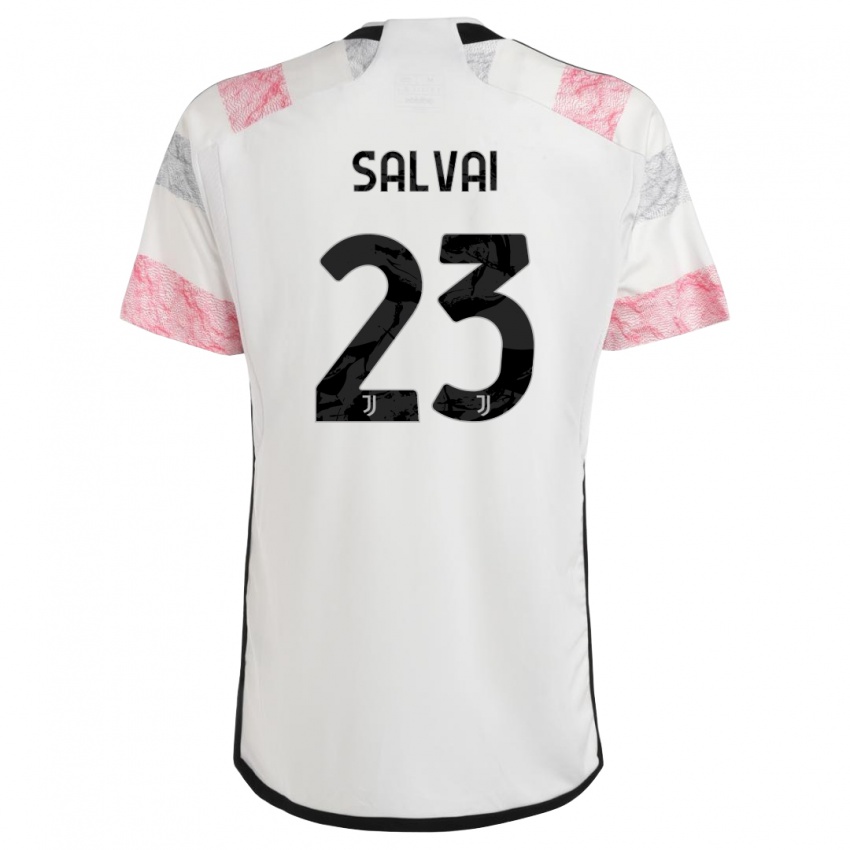 Damen Cecilia Salvai #23 Weiß Rosa Auswärtstrikot Trikot 2023/24 T-Shirt Schweiz