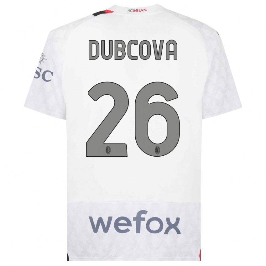 Damen Michaela Dubcova #26 Weiß Auswärtstrikot Trikot 2023/24 T-Shirt Schweiz